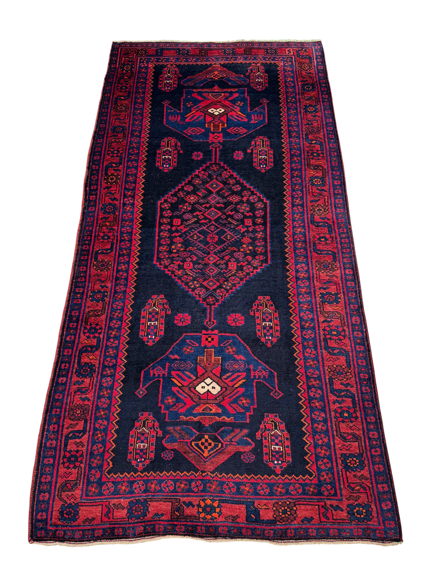 Vintage Qoltogh-Bijar, Persia 268x130cm | Rug# 6871