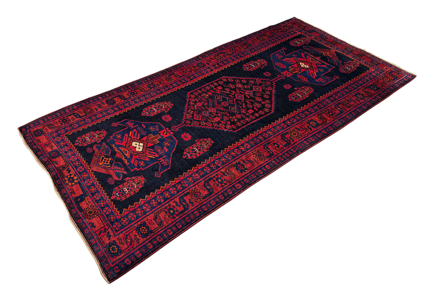 Vintage Qoltogh-Bijar, Persia 268x130cm | Rug# 6871