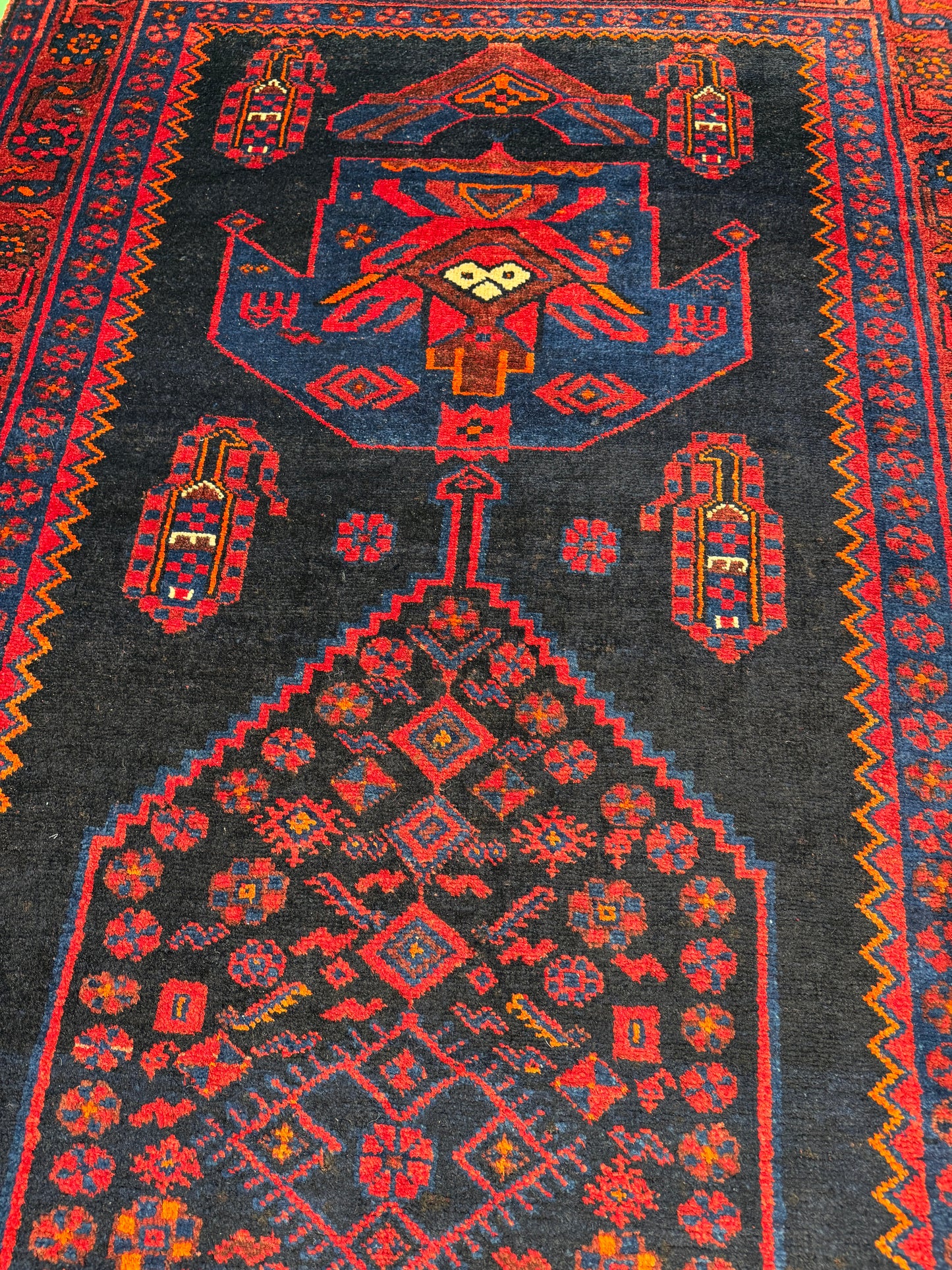 Vintage Qoltogh-Bijar, Persia 268x130cm | Rug# 6871
