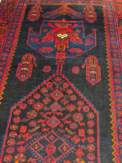 Vintage Qoltogh-Bijar, Persia 268x130cm | Rug# 6871