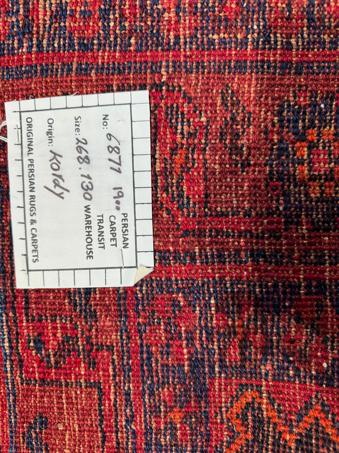 Vintage Qoltogh-Bijar, Persia 268x130cm | Rug# 6871