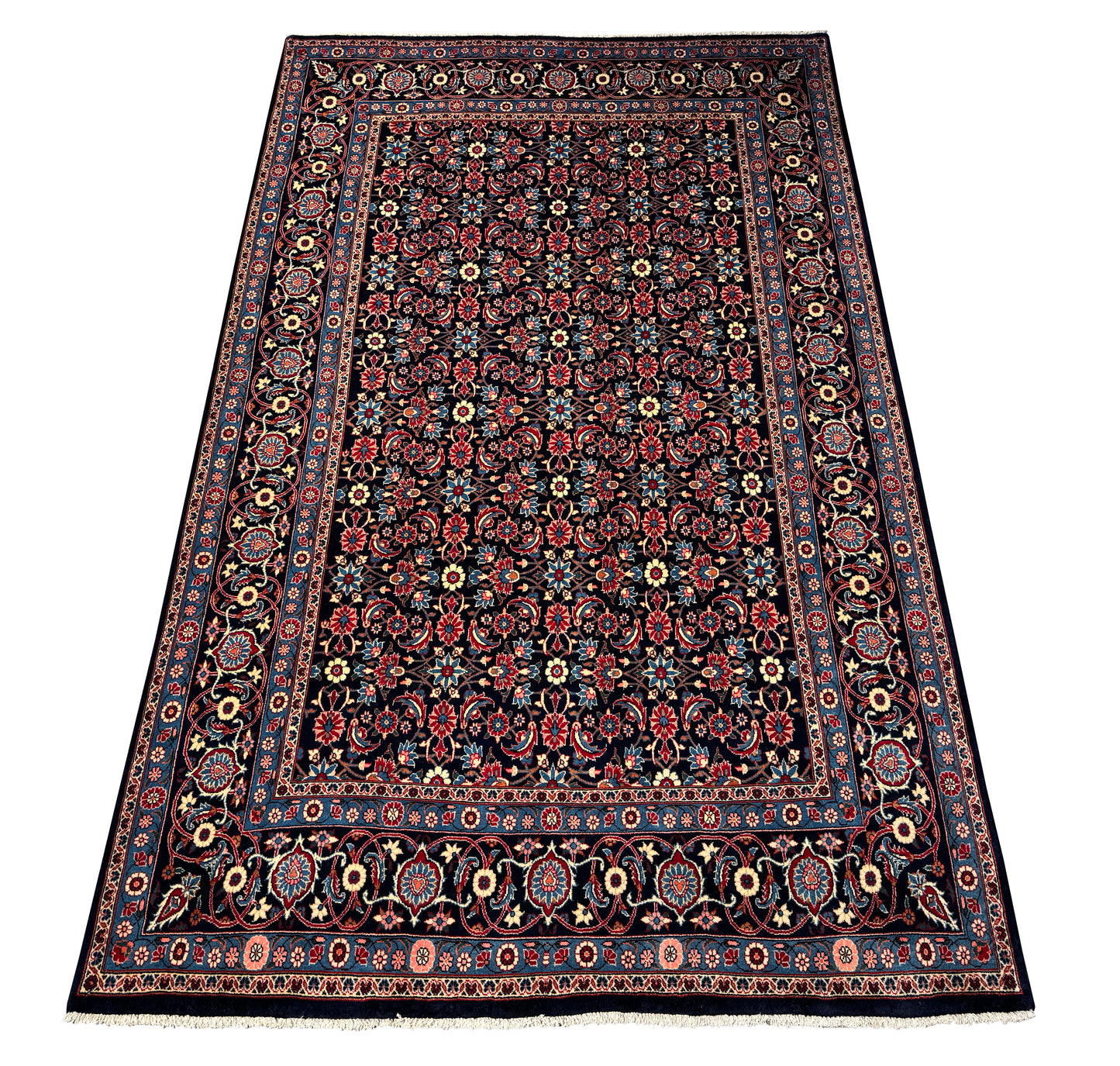 Vintage Persian Yazd, circa 1970, Persia 323x197cm | Rug# 6889