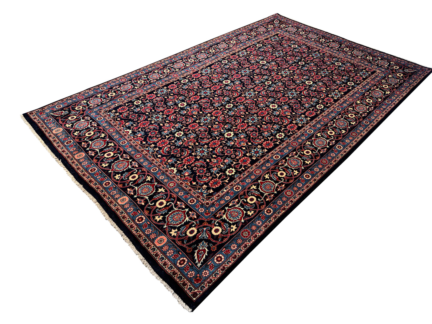 Vintage Persian Yazd, circa 1970, Persia 323x197cm | Rug# 6889