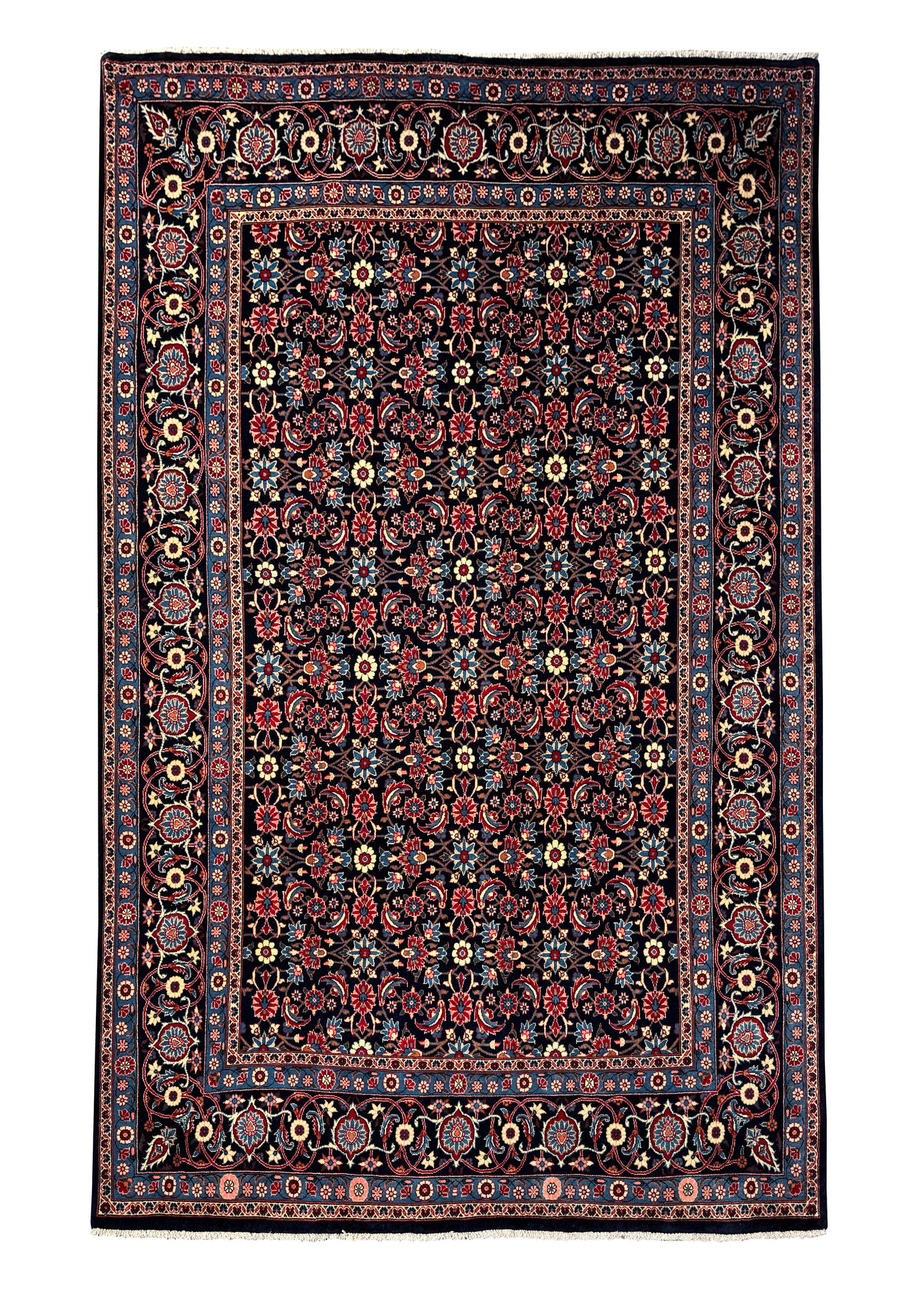 Vintage Persian Yazd, circa 1970, Persia 323x197cm | Rug# 6889