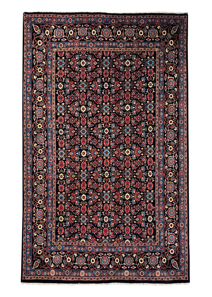 Vintage Persian Yazd, circa 1970, Persia 323x197cm | Rug# 6889