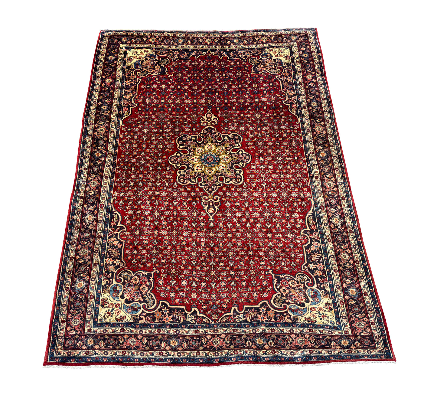 Vintage Kurdistan Bijar, Persia 308x204 cm | Rug# 6894