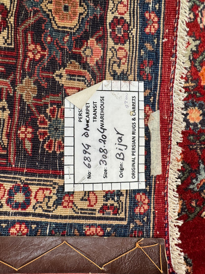 Vintage Kurdistan Bijar, Persia 308x204 cm | Rug# 6894