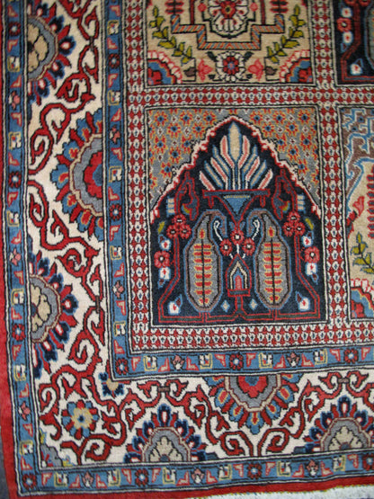 Vintage Qum Garden Panel Rug 204x145cm | Rug# 6901