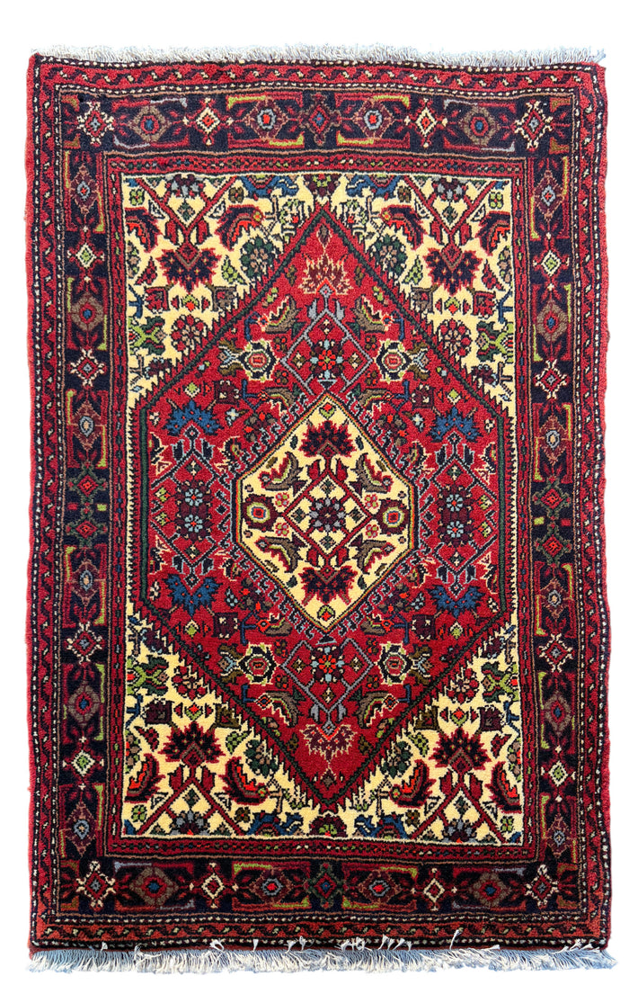 Vintage Qoltogh-Bijar poshtie, circa 1970, 100x64cm | Rug# 6931