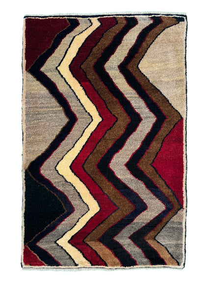 Vintage Qashqai Gabbeh, Persia,  146x96cm | Rug# 6969