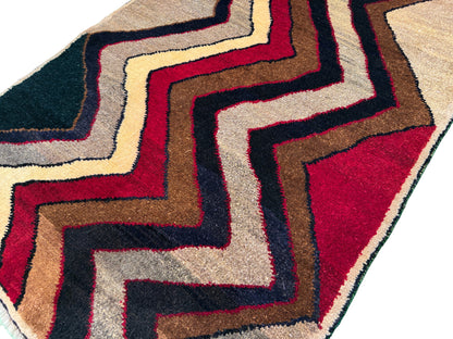 Vintage Qashqai Gabbeh, Persia,  146x96cm | Rug# 6969