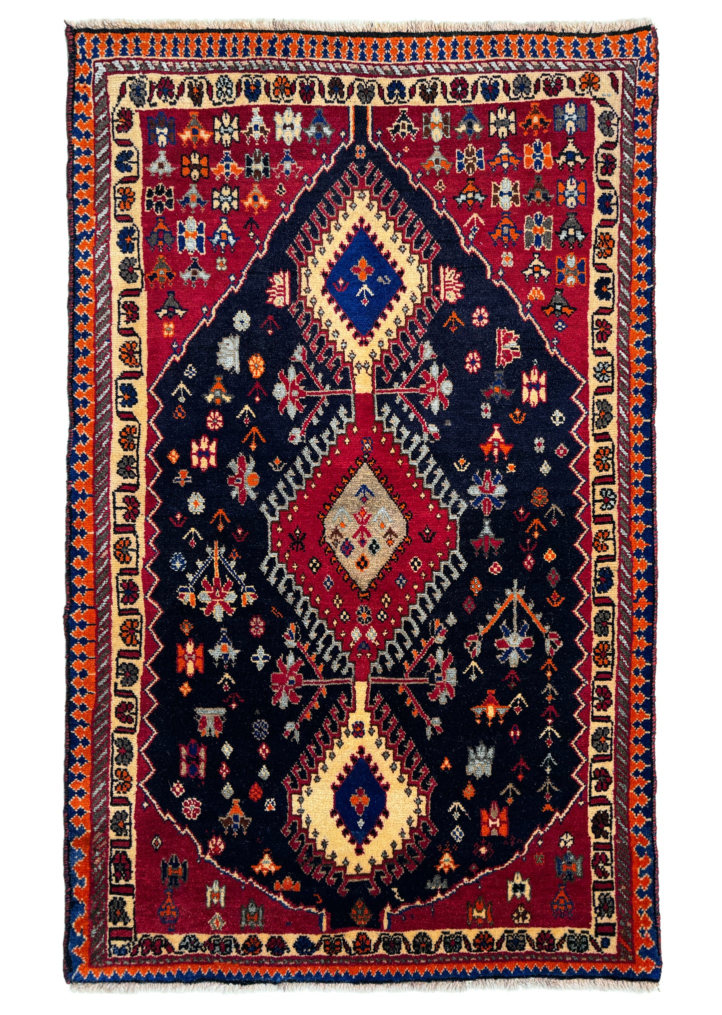 Nomadic weave Kashkuli, Persia 175x106 cm | Rug# 6986