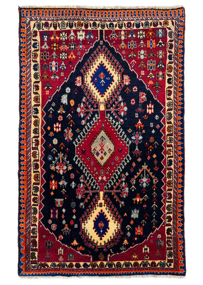 Nomadic weave Kashkuli, Persia 175x106 cm | Rug# 6986