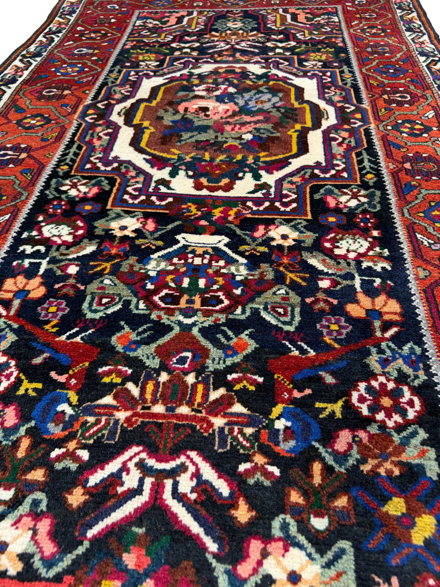 Antique Bahktiar- Paradonbeh, circa 1920, Persia,  400x110 cm | Rug#7013