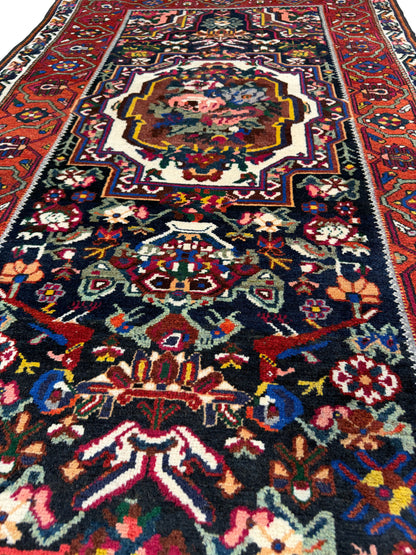 Antique Bahktiar- Paradonbeh, circa 1920, Persia,  400x110 cm | Rug#7013