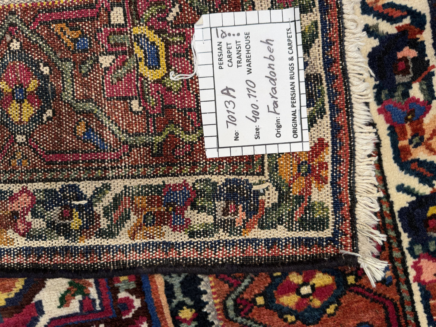 Antique Bahktiar- Paradonbeh, circa 1920, Persia,  400x110 cm | Rug#7013