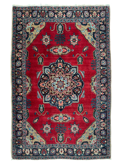 Antique Persian Tabriz, circa 1900, Persia, 182x135cm | Rug# 7014