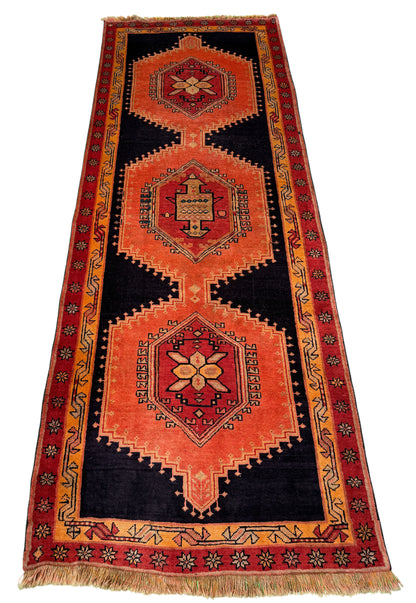 Antique Azeri, Persia, circa 1920, 334x135cm | Rug# 7039