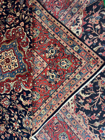 Superfine vintage Hamedan, Persia 383x272 cm | Rug# 7119A