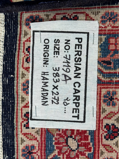 Superfine vintage Hamedan, Persia 383x272 cm | Rug# 7119A