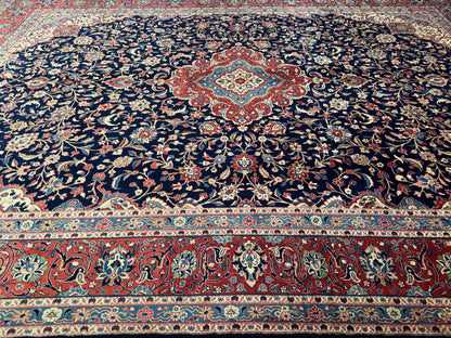 Superfine vintage Hamedan, Persia 383x272 cm | Rug# 7119A