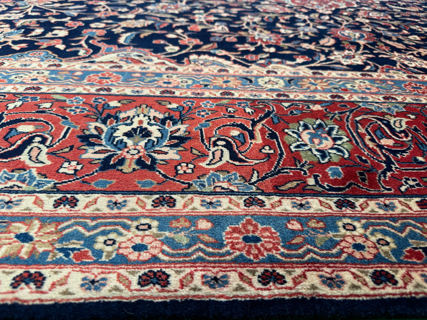 Superfine vintage Hamedan, Persia 383x272 cm | Rug# 7119A