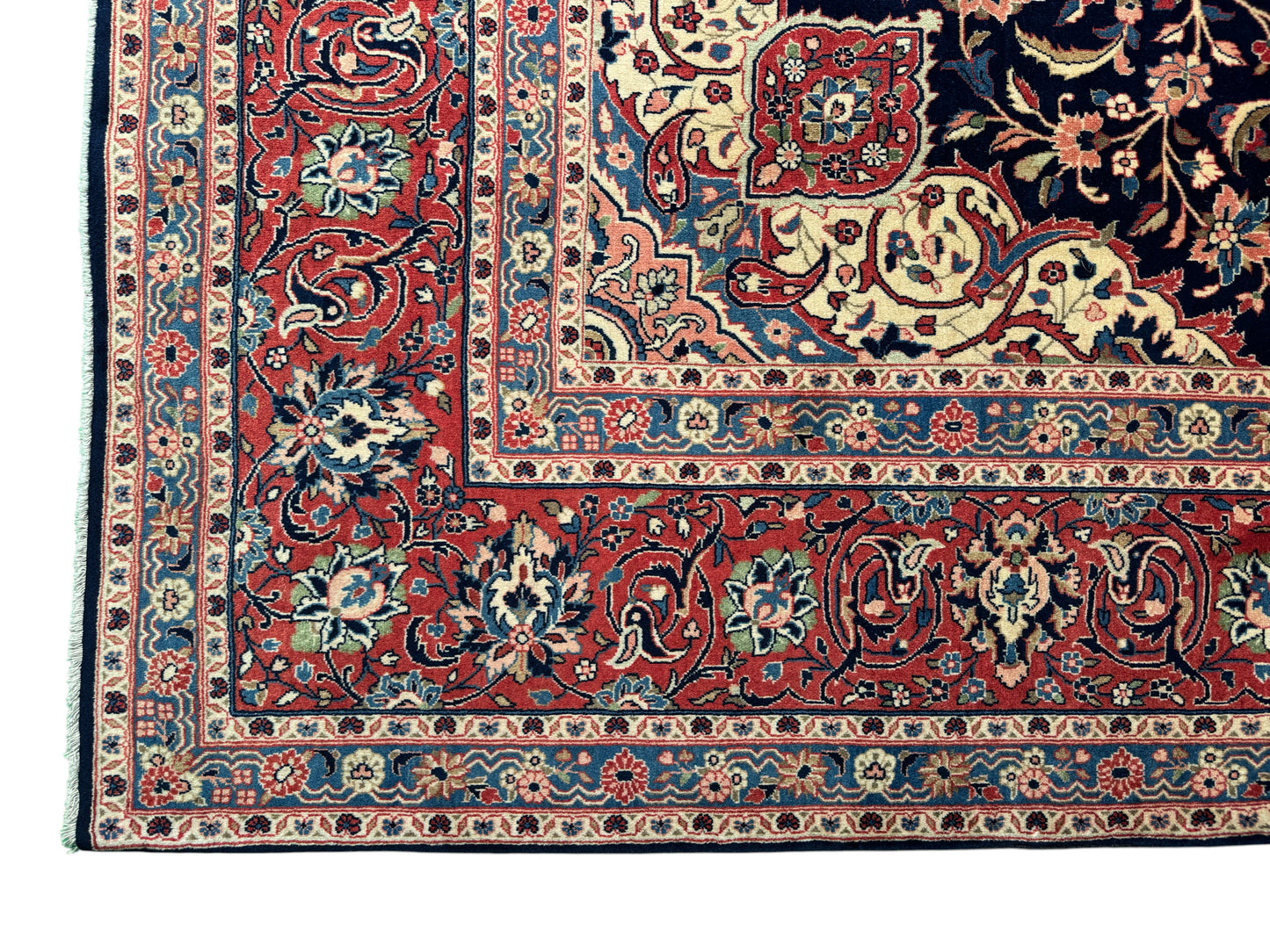 Superfine vintage Hamedan, Persia 383x272 cm | Rug# 7119A