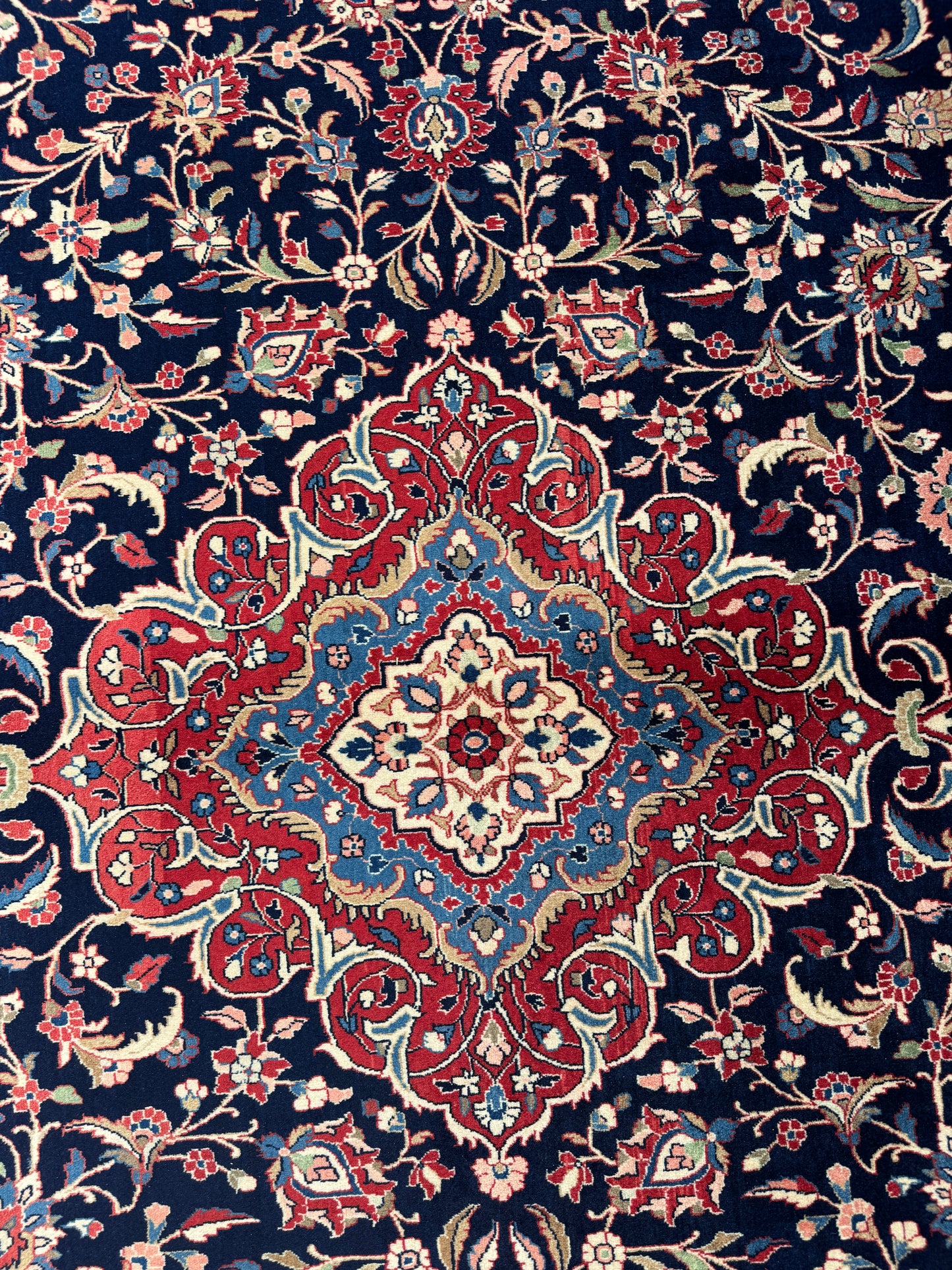 Superfine vintage Hamedan, Persia 383x272 cm | Rug# 7119A