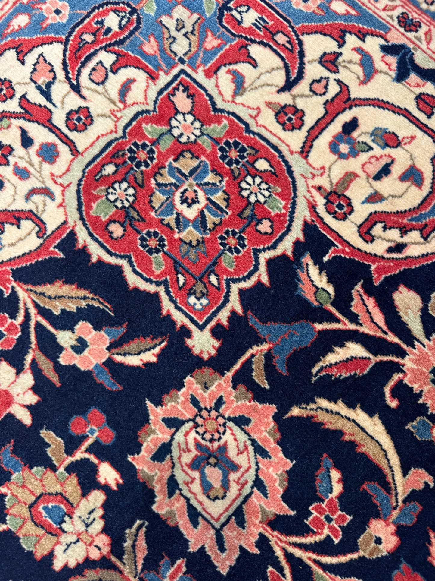 Superfine vintage Hamedan, Persia 383x272 cm | Rug# 7119A