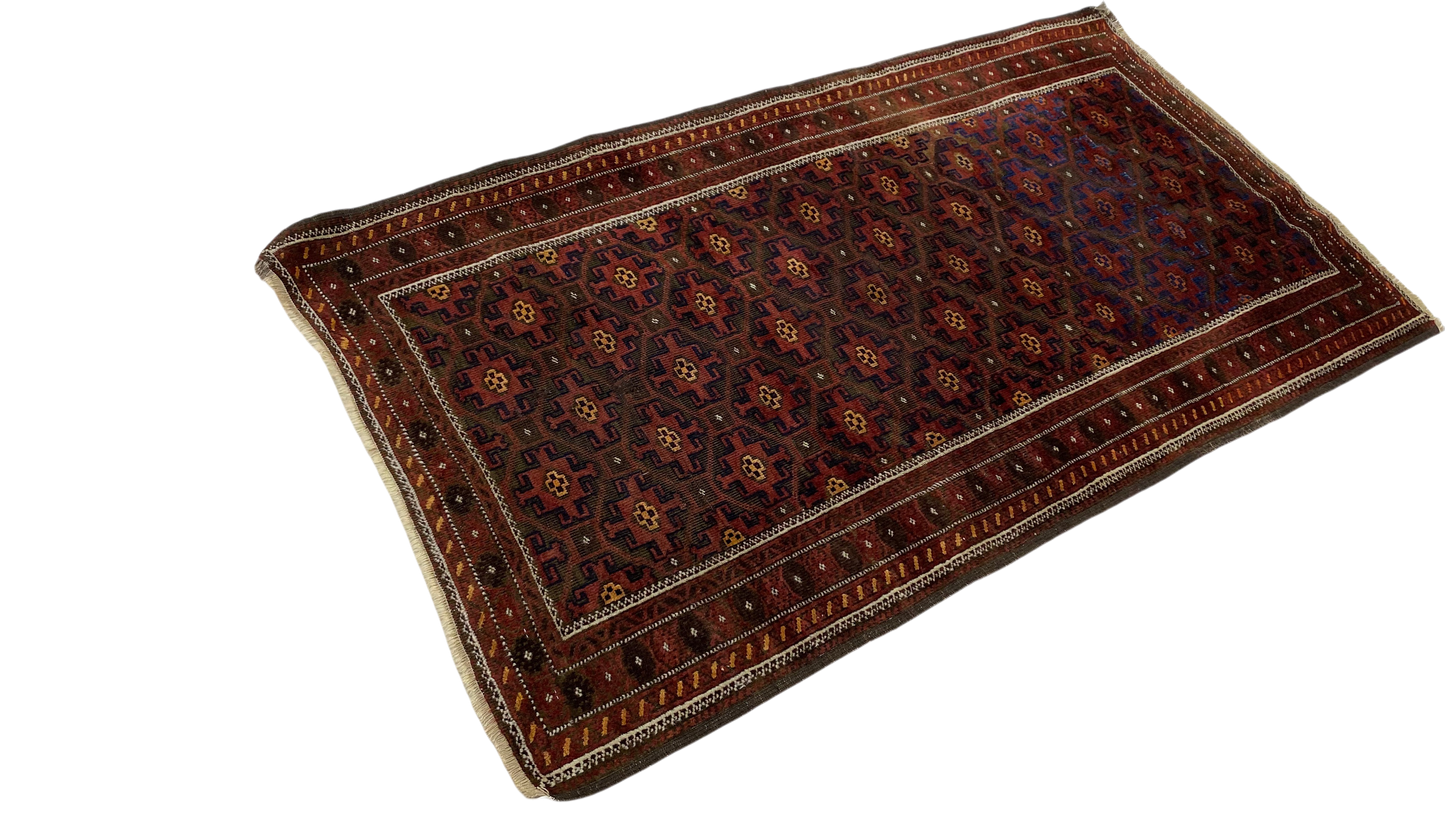 Antique Balouch, rare, north east Persia  170x90 cm | Rug# 7257A