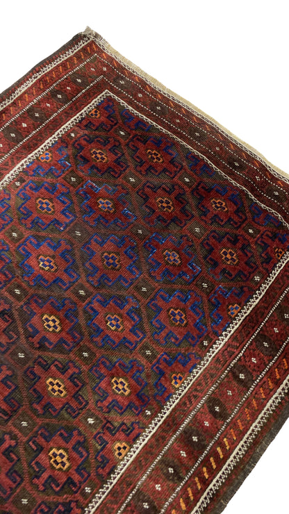 Antique Balouch, rare, north east Persia  170x90 cm | Rug# 7257A