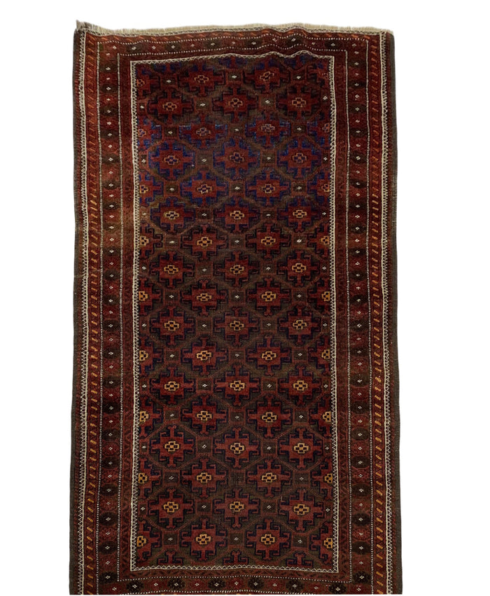 Antique Balouch, rare, north east Persia  170x90 cm | Rug# 7257A