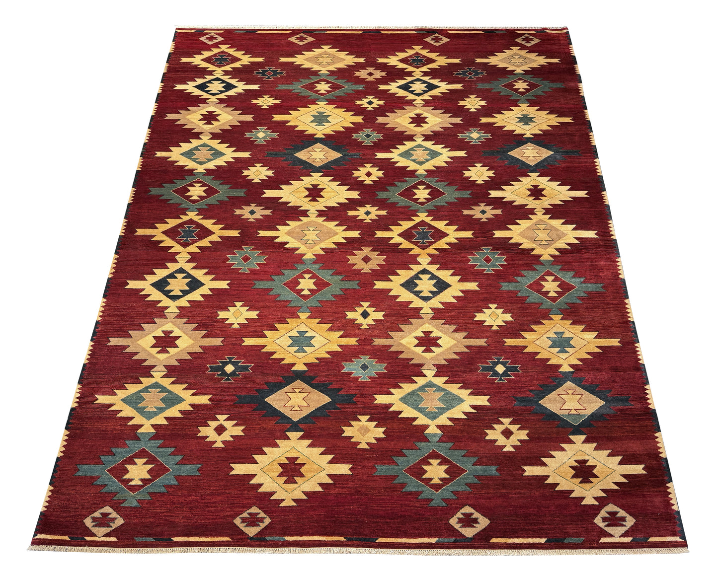 Afghan Turkaman weave, Azari-Kilim design 310x240 cm | Rug# 7558