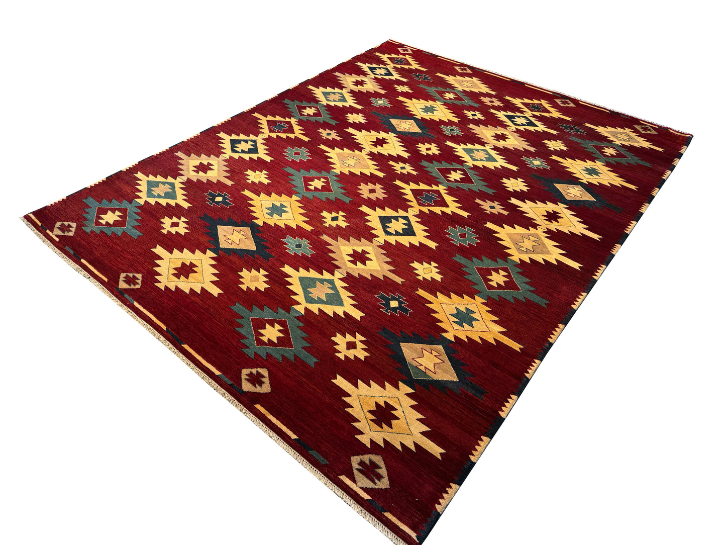 Afghan Turkaman weave, Azari-Kilim design 310x240 cm | Rug# 7558