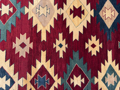 Afghan Turkaman weave, Azari-Kilim design 310x240 cm | Rug# 7558