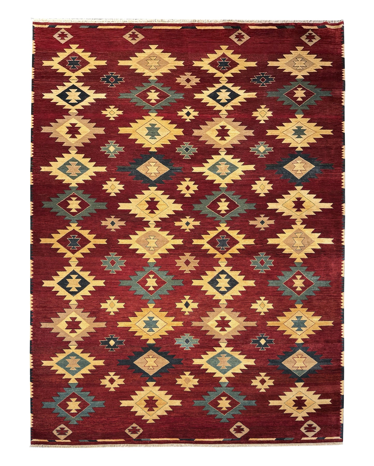 Afghan Turkaman weave, Azari-Kilim design 310x240 cm | Rug# 7558