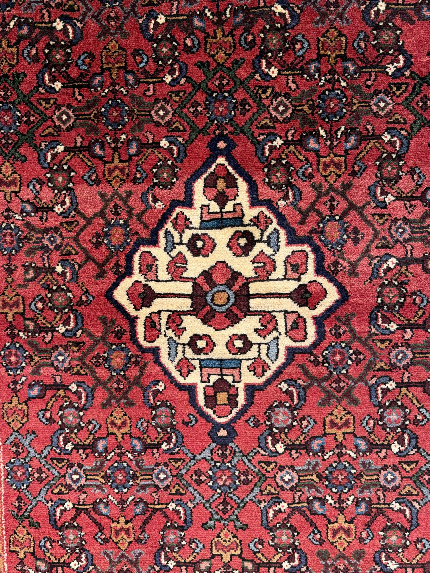 Kurdi Enjelass Runner, Persia,  400x106cm | Rug# 8016