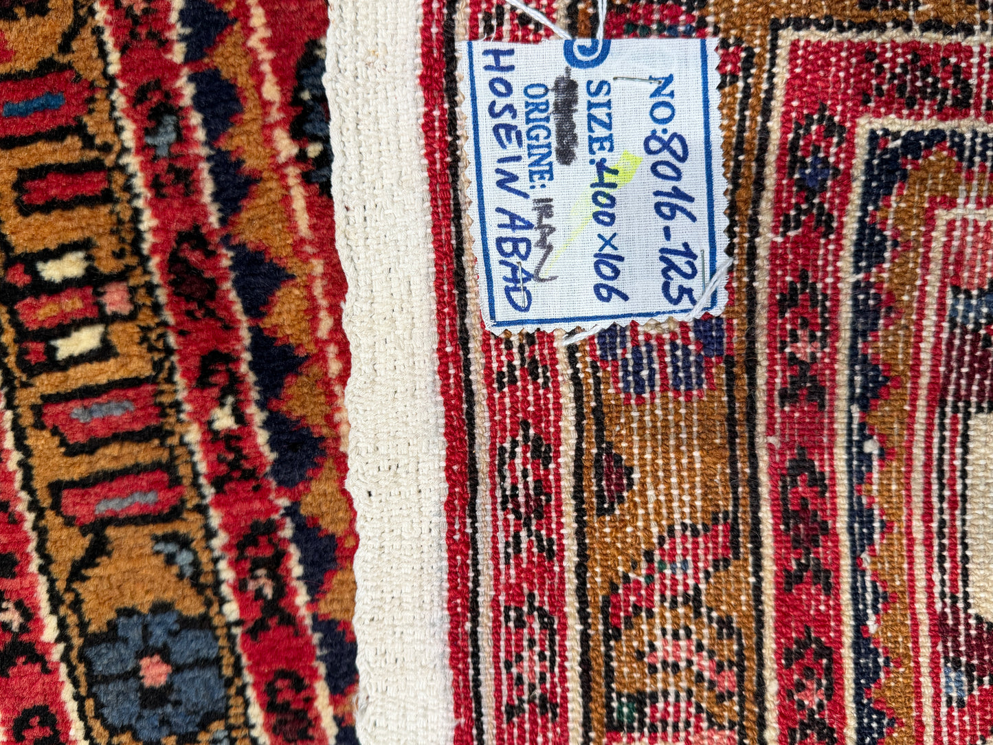 Kurdi Enjelass Runner, Persia,  400x106cm | Rug# 8016