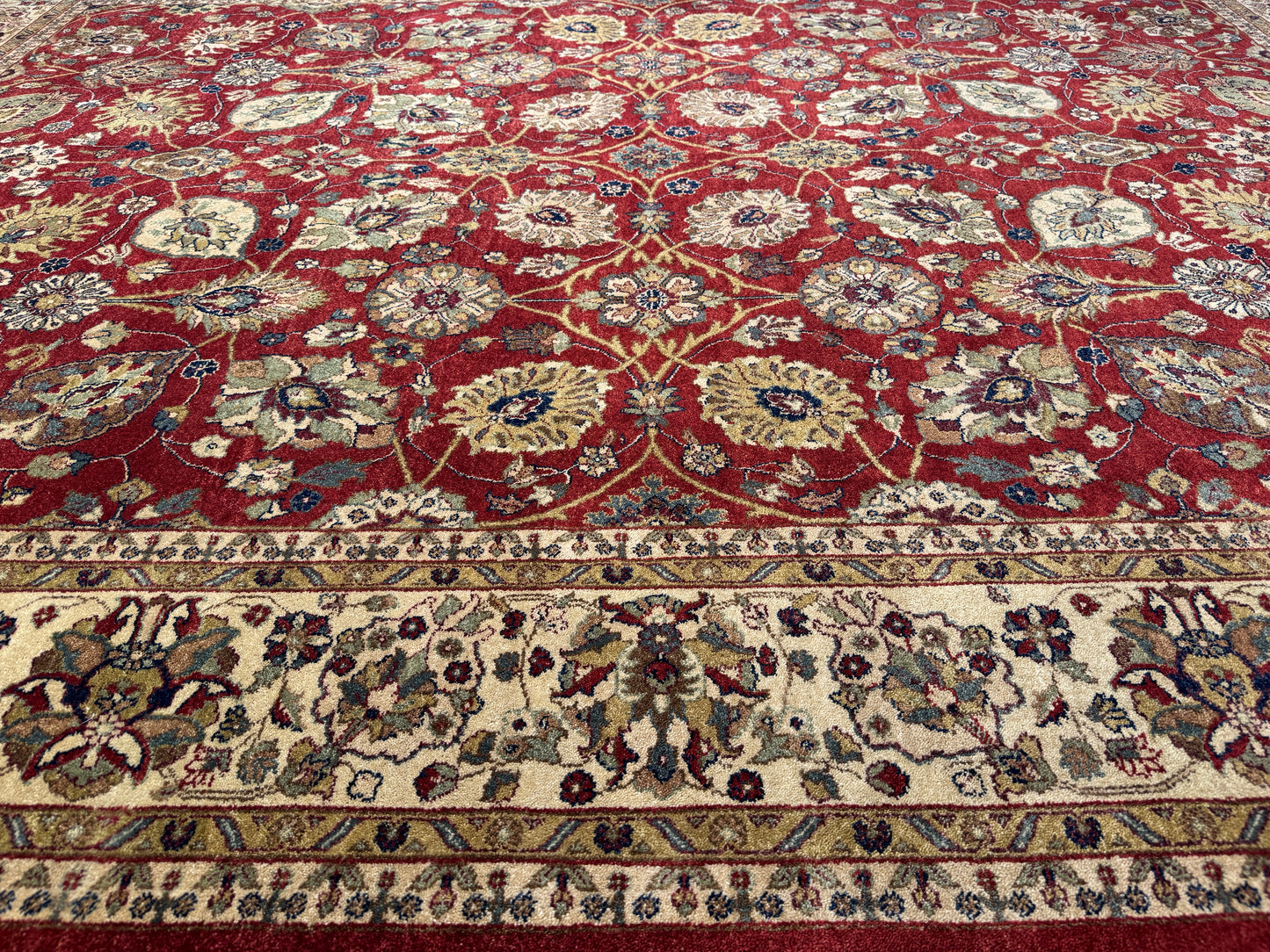 Mogul design Jaipur, handspun wool pile  369x271 cm | Rug# 9390