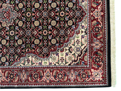 Superfine Amritsar, Tabriz Mahi design, NZ wool pile 396x102 cm | Rug# 9945