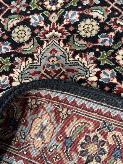 Superfine Amritsar, Tabriz Mahi design, NZ wool pile 396x102 cm | Rug# 9945