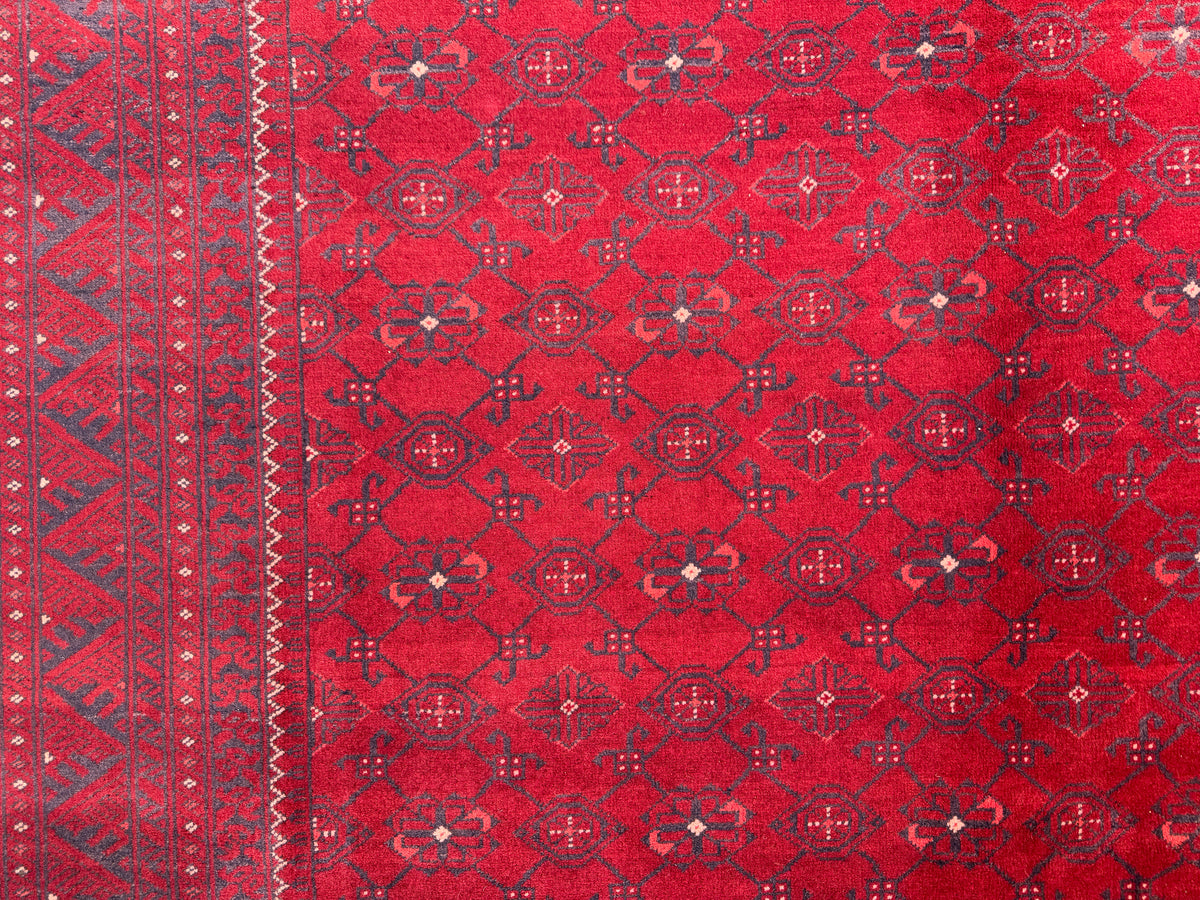 Vintage Superfine Afghan Kondooz Rug 342x247 cm | Rug#B1002