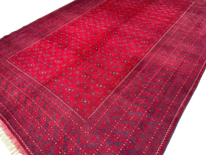 Vintage Superfine Afghan Kondooz Rug 342x247 cm | Rug#B1002