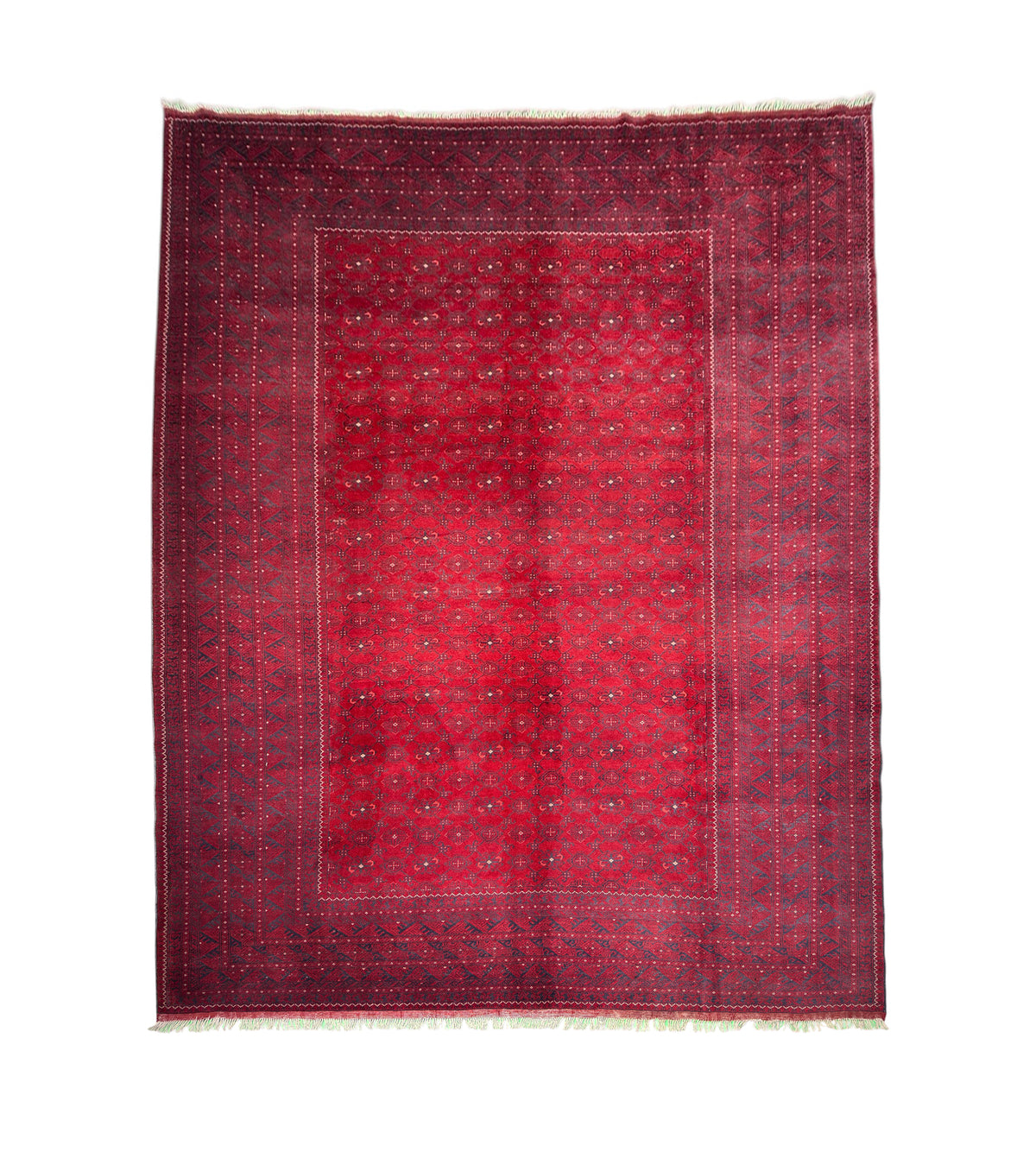 Vintage Superfine Afghan Kondooz Rug 342x247 cm | Rug#B1002