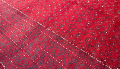 Vintage Superfine Afghan Kondooz Rug 342x247 cm | Rug#B1002