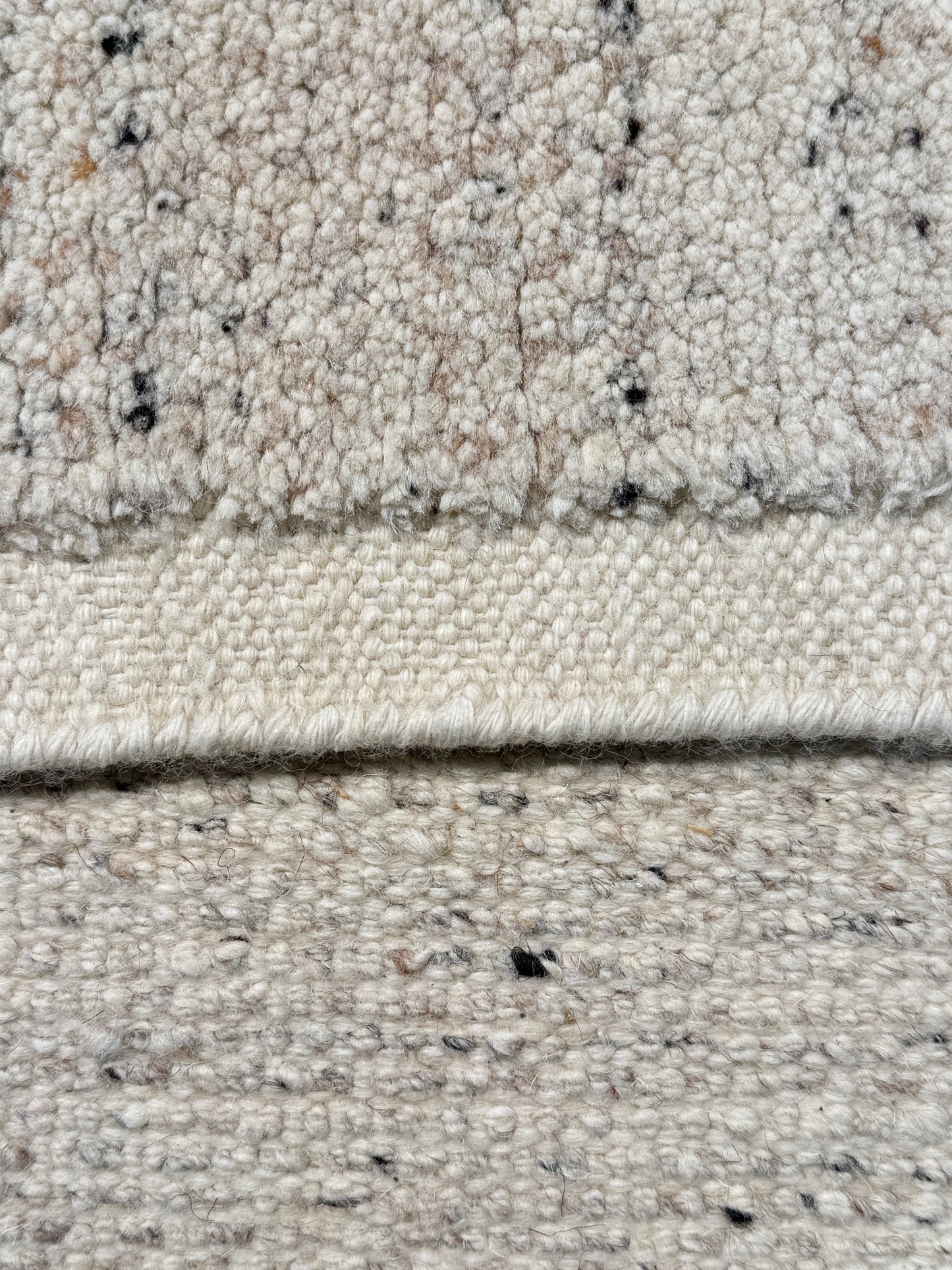 Scandinavian texture designer rug, natural wool colours 309x236 | Rug#31932