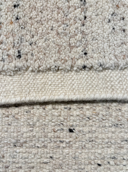 Scandinavian texture designer rug, natural wool colours 309x236 | Rug#31932