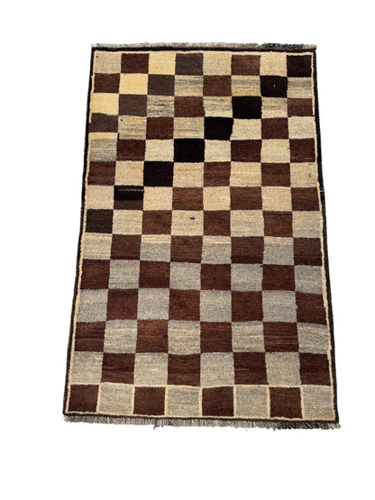 vintage nomadic Gabbeh, Persia 167x107cm | Rug# 6988