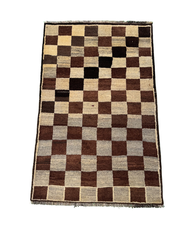 vintage nomadic Gabbeh, Persia 167x107cm | Rug# 6988