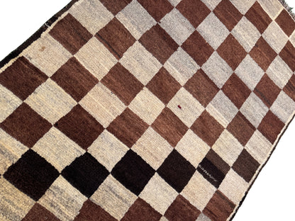 vintage nomadic Gabbeh, Persia 167x107cm | Rug# 6988